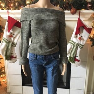 Off the shoulder sweater